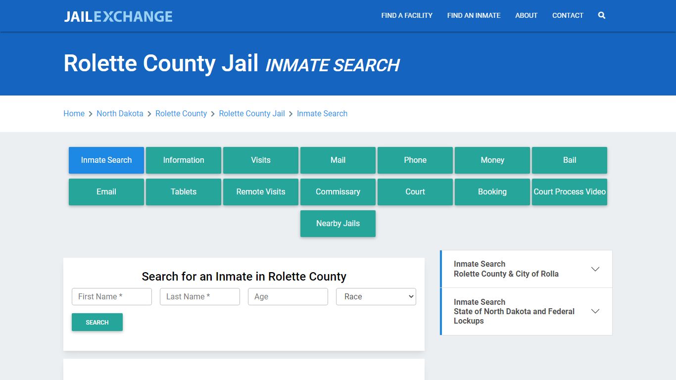 Rolette County Jail, ND Inmate Search: Roster & Mugshots