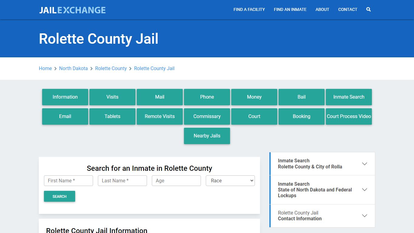 Rolette County Jail Roster Lookup, ND, Inmate Search